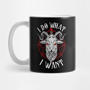 I Do What I Want - Satanic Baphomet Occult Gift Mug